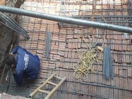 Thi công khoan cấy thép Dầm sàn gia cố móng bằng keo Ramset G5 tại số 274 Nam Dư, Hoàng Mai, Hà Nội